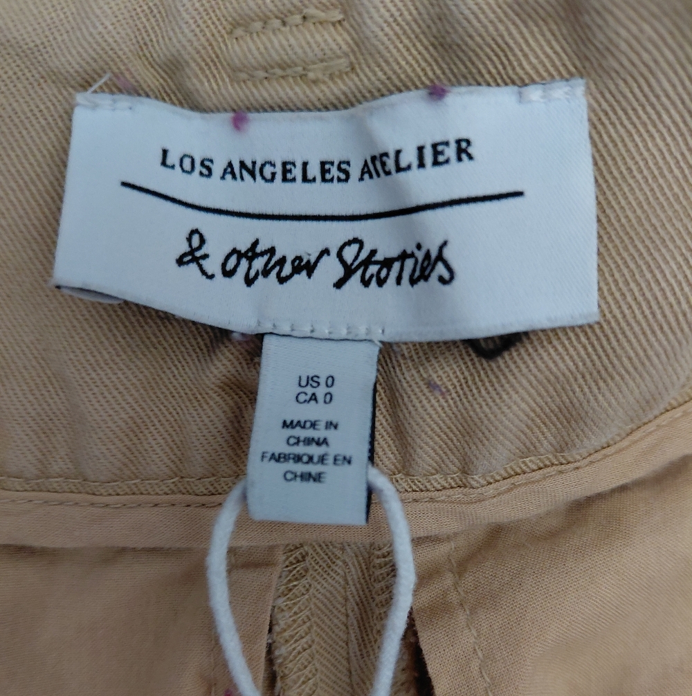 & Other Stories LA Atelier Size 0 Wide Leg Pleated Trousers Great Condition - Picture 9 of 16